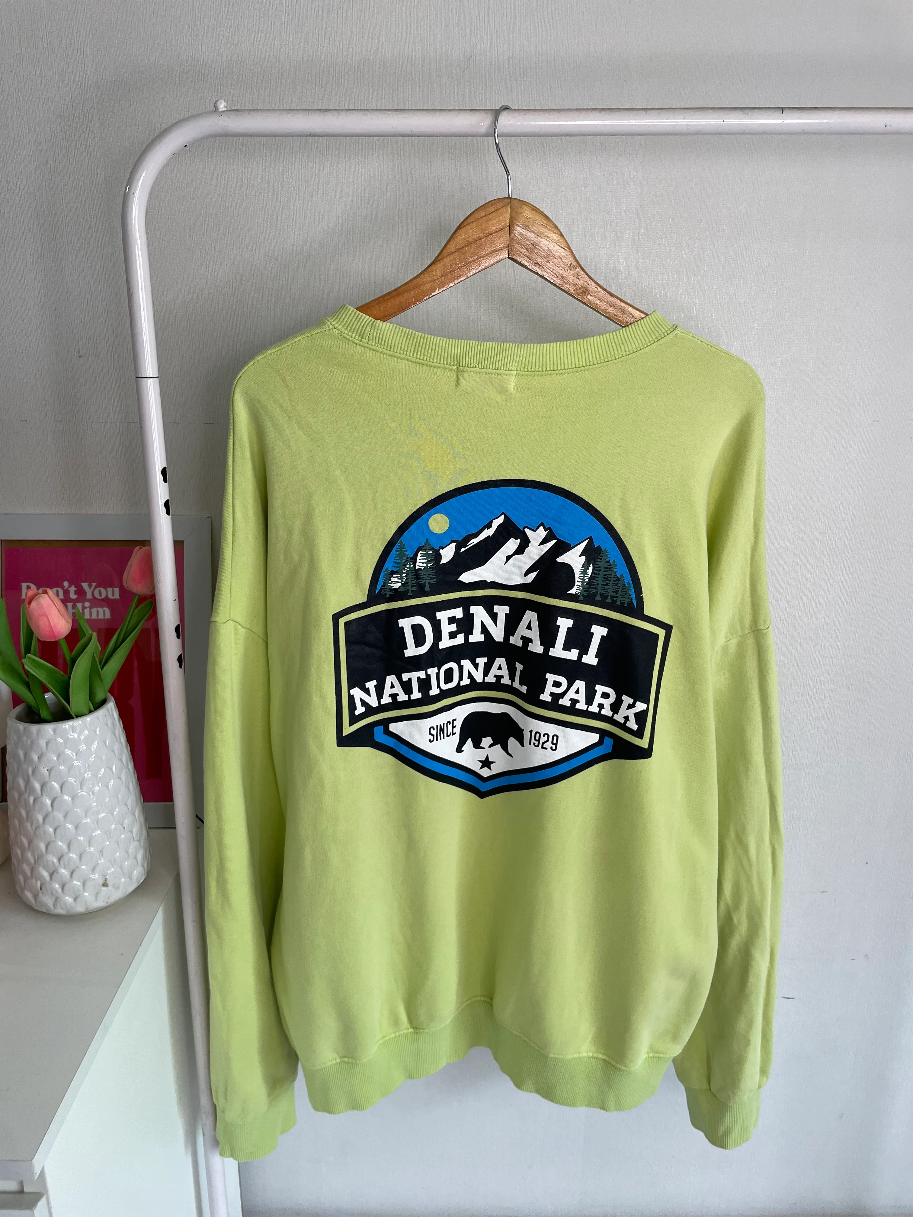 VISION TEA GREEN SWEATSHIRT - BUST 52 - Image 3