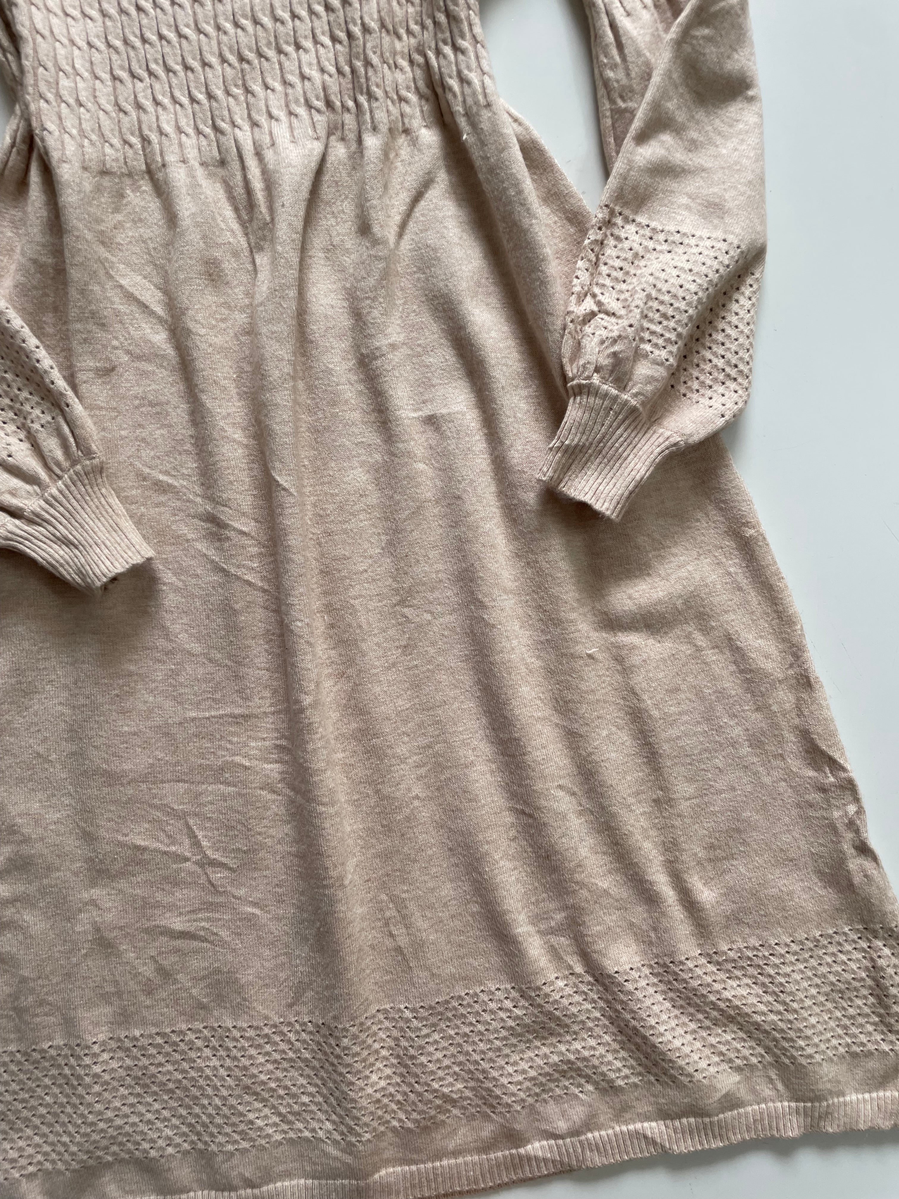 ALMOND CREAM WINTER DRESS - BUST 30 TO 36 - Image 3